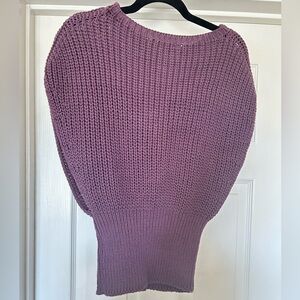 Zara Purple/Eggplant Sweater, size Medium, NWT, opens sides